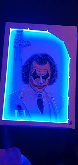 Joker fond bleu